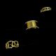 18K Gold Plated Trio Minimal Adjustable Ring Set